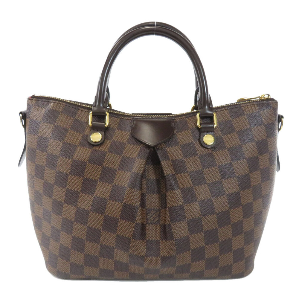 Louis Vuitton Handbag Damier Canvas Brown Ebene Siena